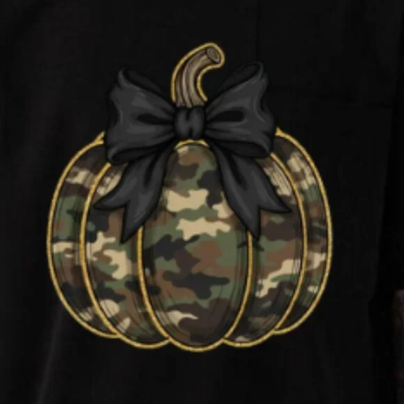 Camo Pumpkin Glitter Shirt, Coquette Fall Pumpkin Shirt - Picture 2 of 4